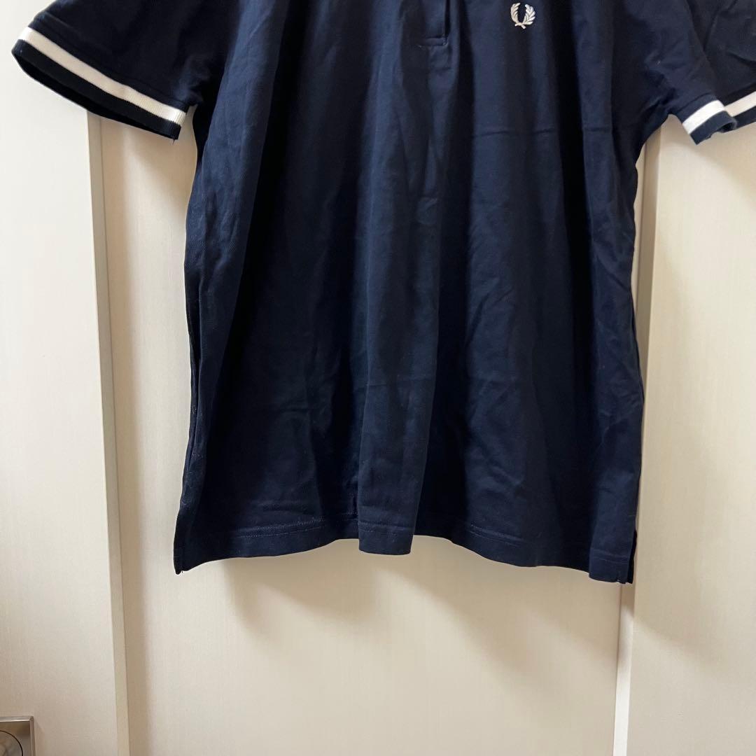 【フレッドペリー】FRED PERRY 襟付きポロシャツ ネイビー M 美品