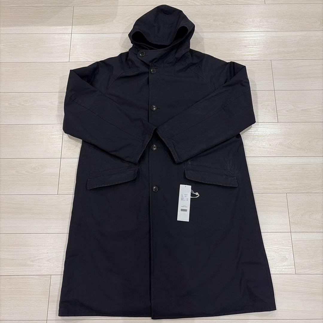 COMOLI 22AW ベンタイルコットンフーデッドコート