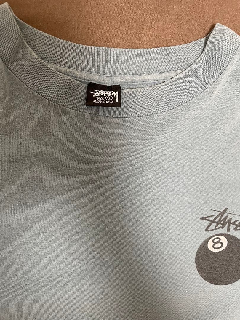 STUSSY 8ボール Tシャツ 袖裾 シングル