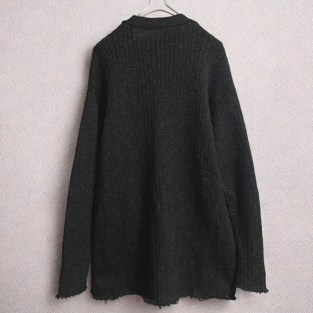 トップス louren melange knit cardigan black