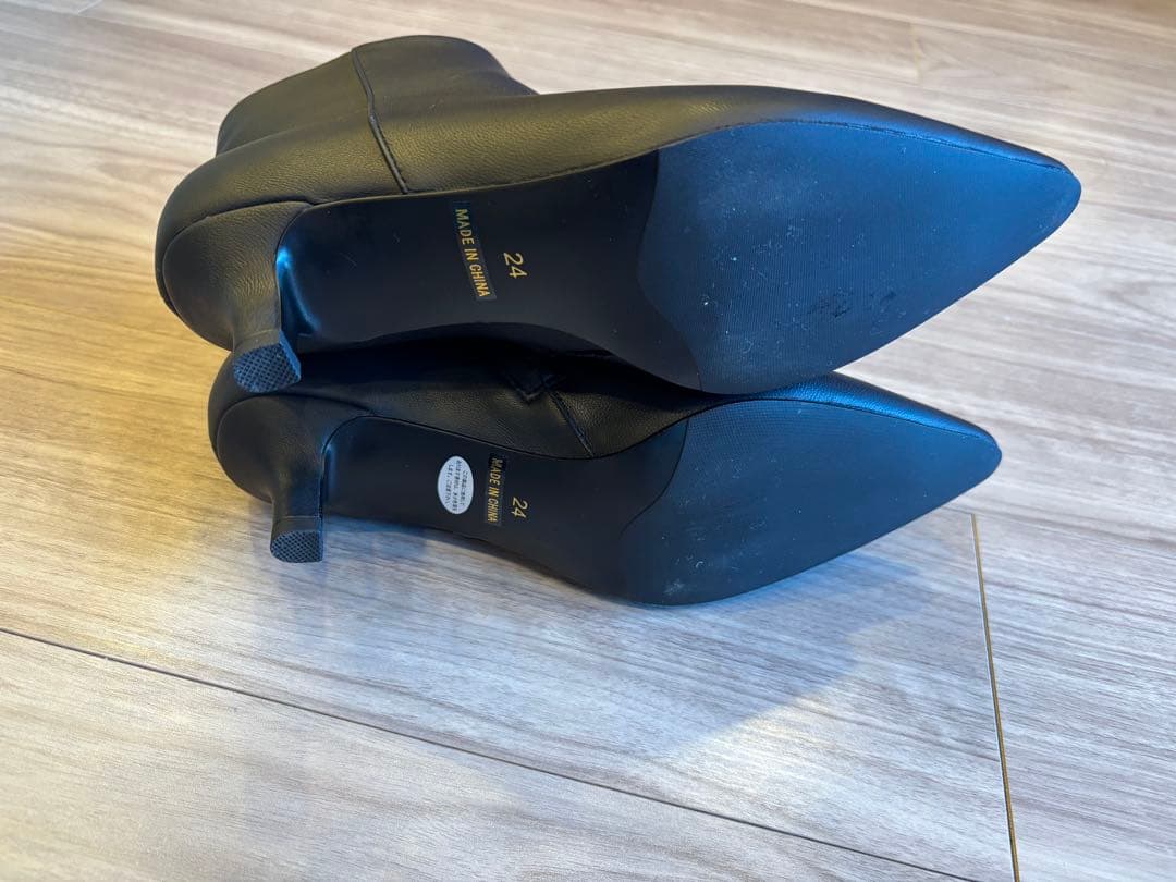 新品⭐︎SLOBE ポインテッドブーツ　ブラック　24cm