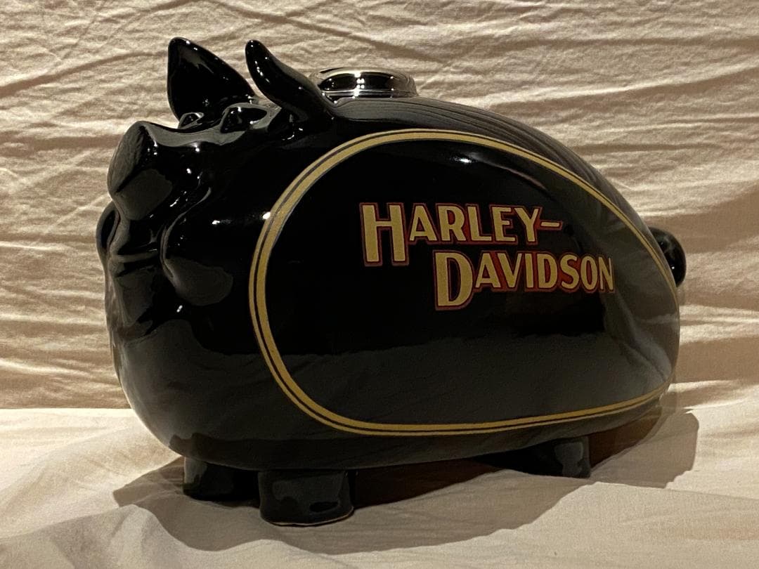 HARLEY-DAVIDSON 豚型 タンク 貯金箱