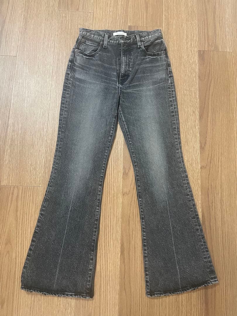 moussy mvsフレア ブラック 黒 27インチ フレアデニム