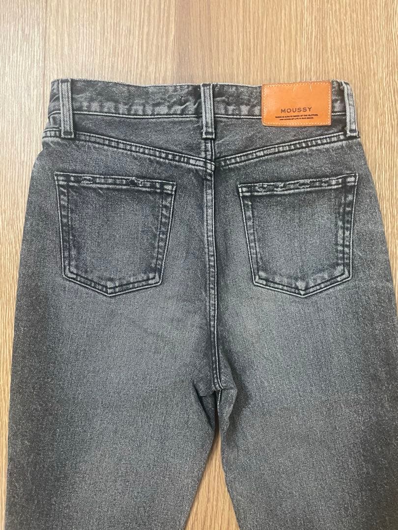 moussy mvsフレア ブラック 黒 27インチ フレアデニム