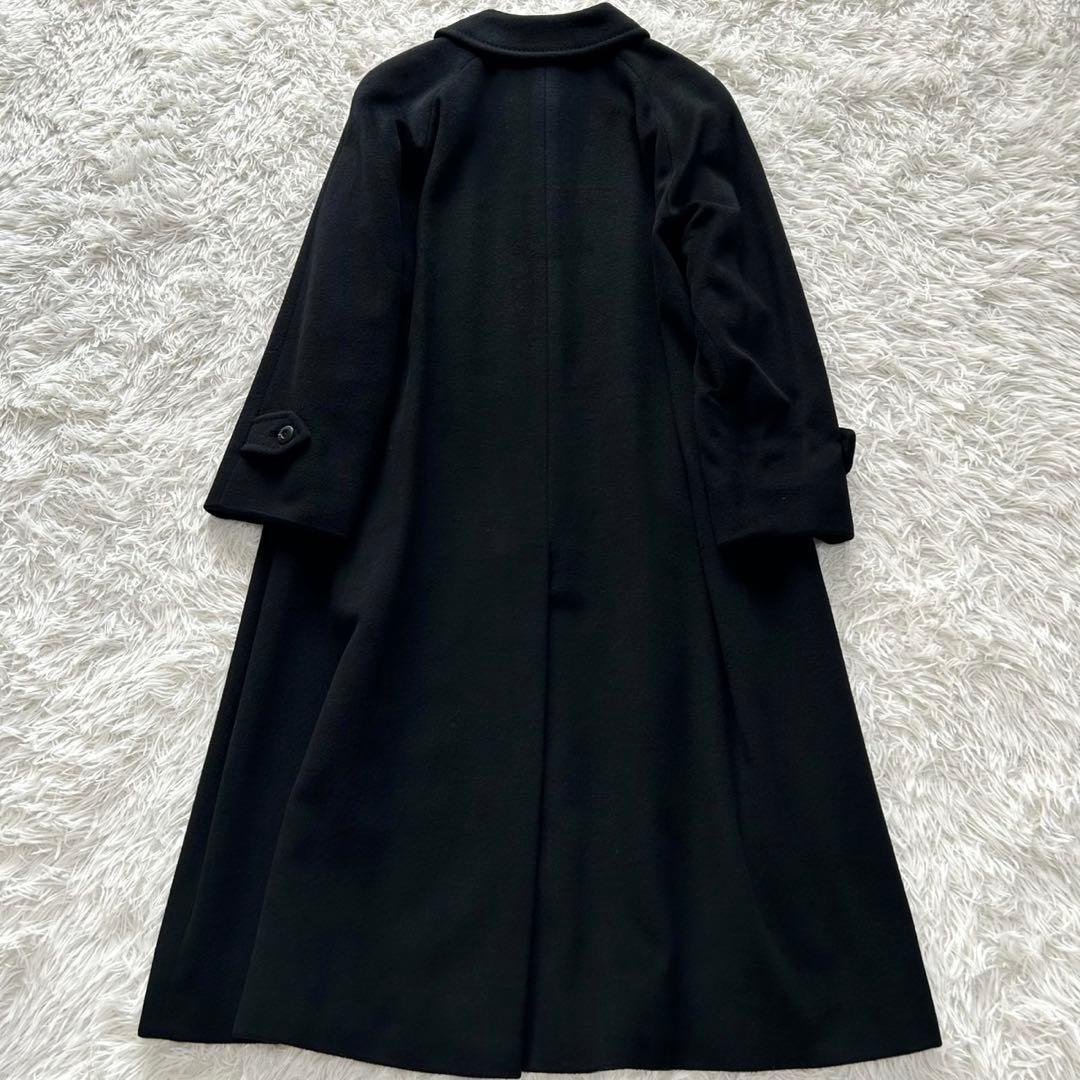 【極美品】BURBERRY バーバリー　カシミヤ100% ロングコート　黒　M