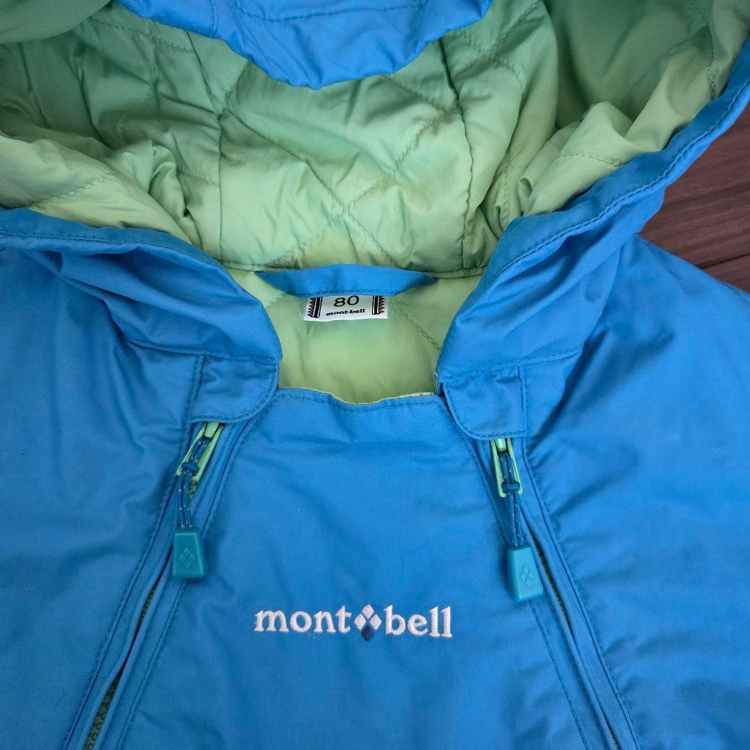 mont-bell　パウダー カバーオール　ジャンプスーツ　手袋　80
