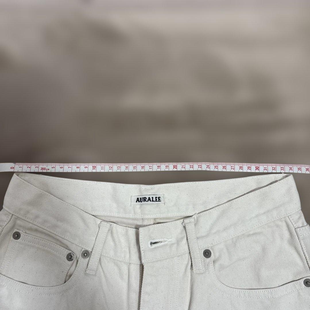 AURALEE デニムパンツ　ホワイト　27