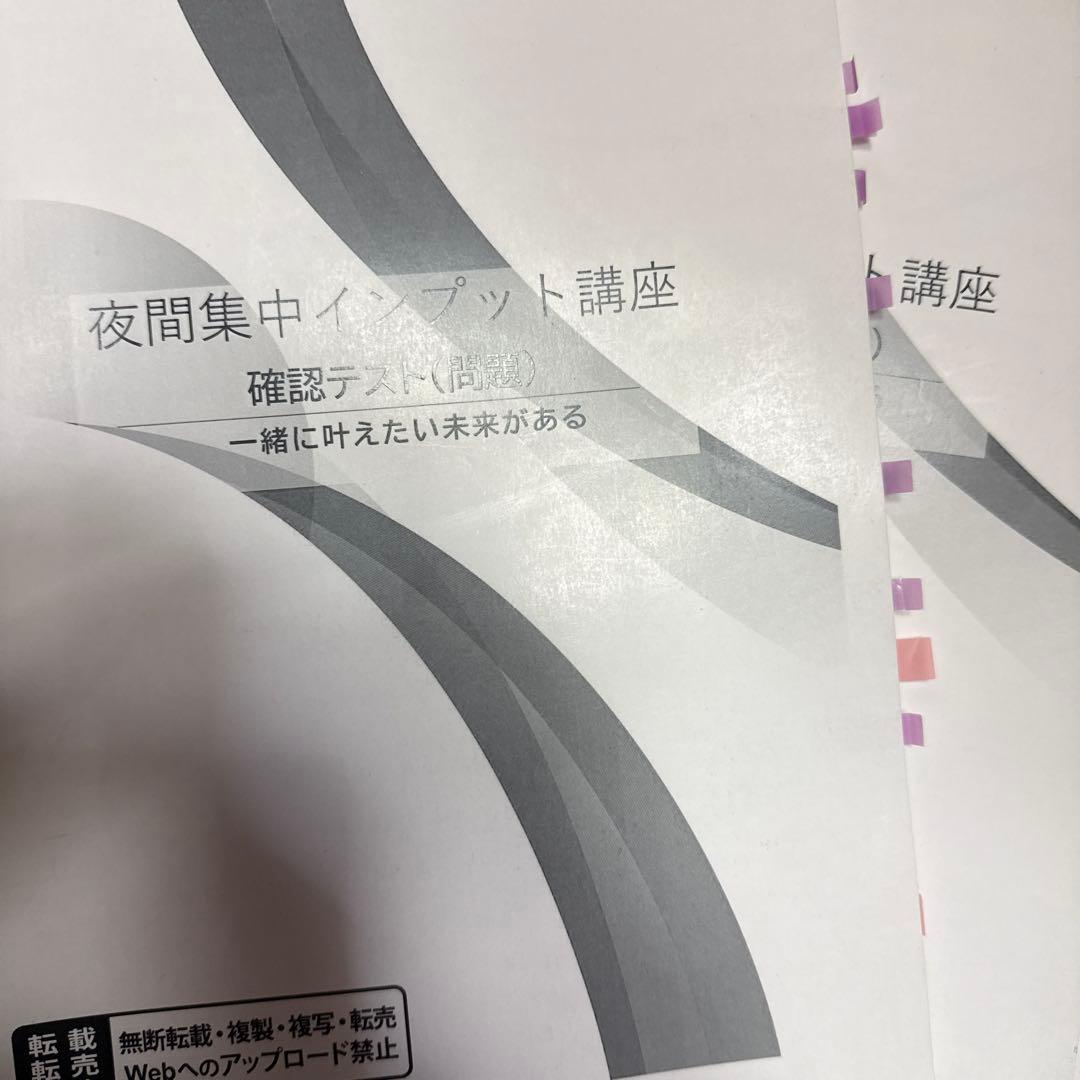 薬ゼミ　夜間インプット　テキスト