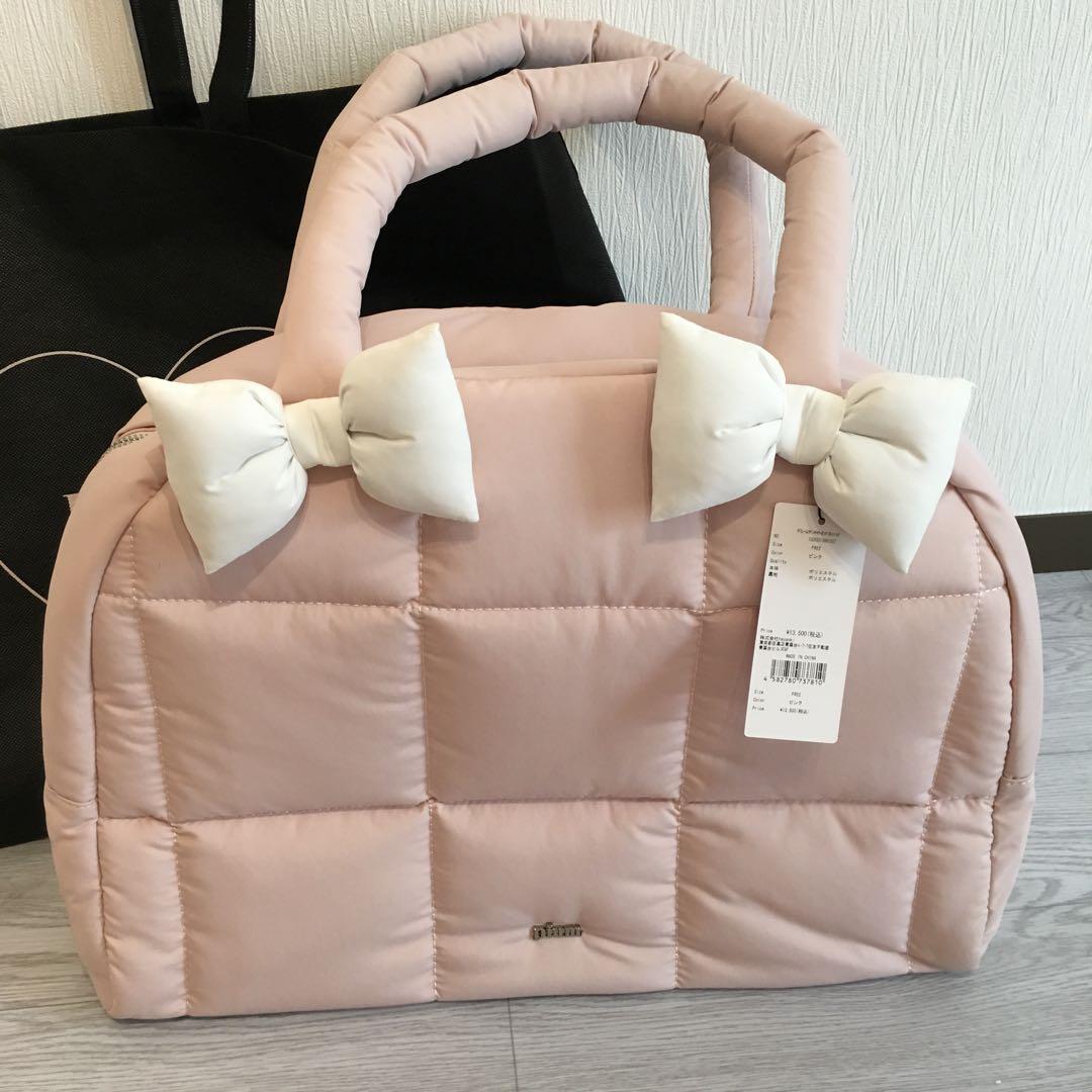 完全完売品♡pium♡ぴうむ♡ボリュームリボンキャリーオンボストンバッグ