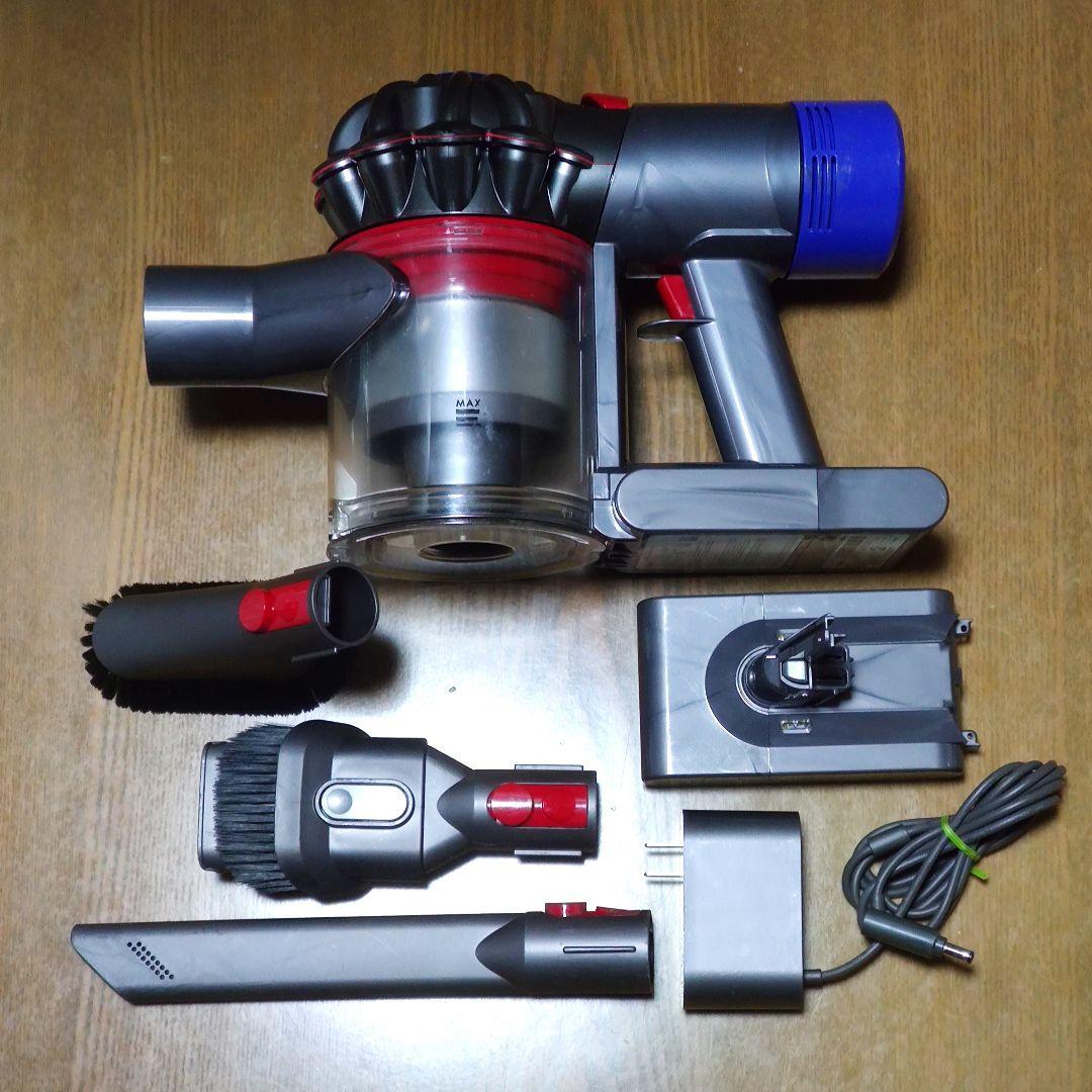 ダイソンV8 SV10掃除機 完全分解清掃済み 動作品 純正バッテリー2つセット