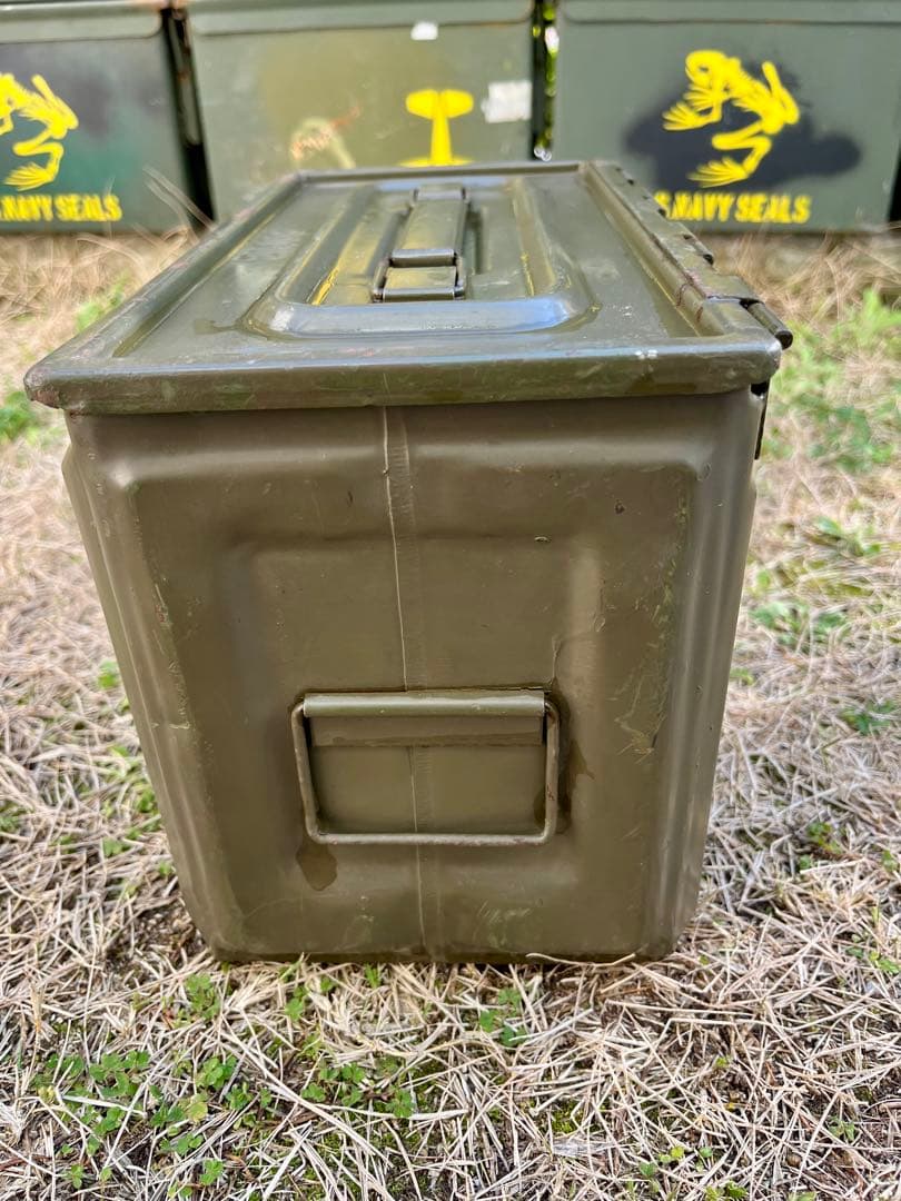 米軍実物 希少品 WW2 50口径 アンモボックス 弾薬箱 横開きタイプ