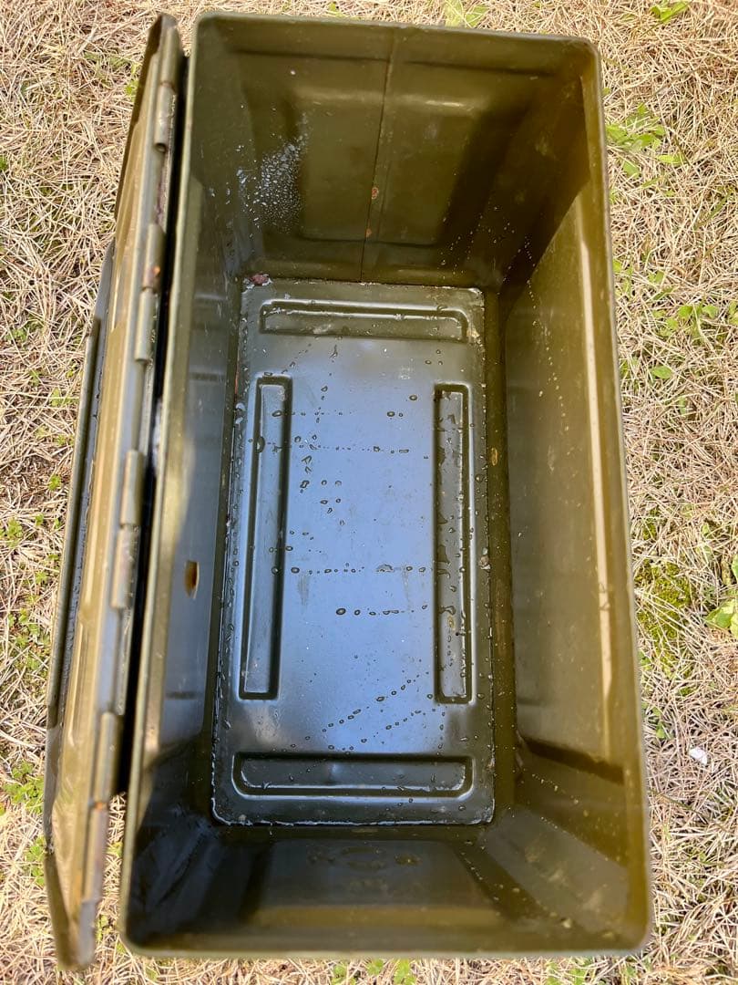米軍実物 希少品 WW2 50口径 アンモボックス 弾薬箱 横開きタイプ