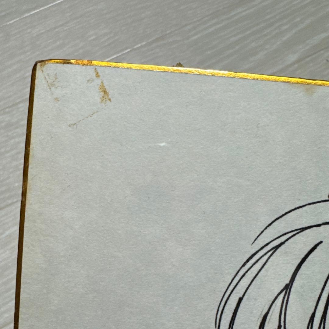 赤石路代 直筆イラストサイン色紙