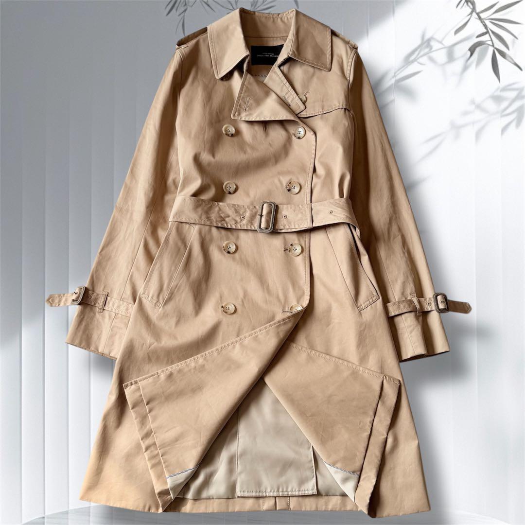 【美品】グリーンレーベルリラクシング トレンチコート 40 L 定番 ベージュ