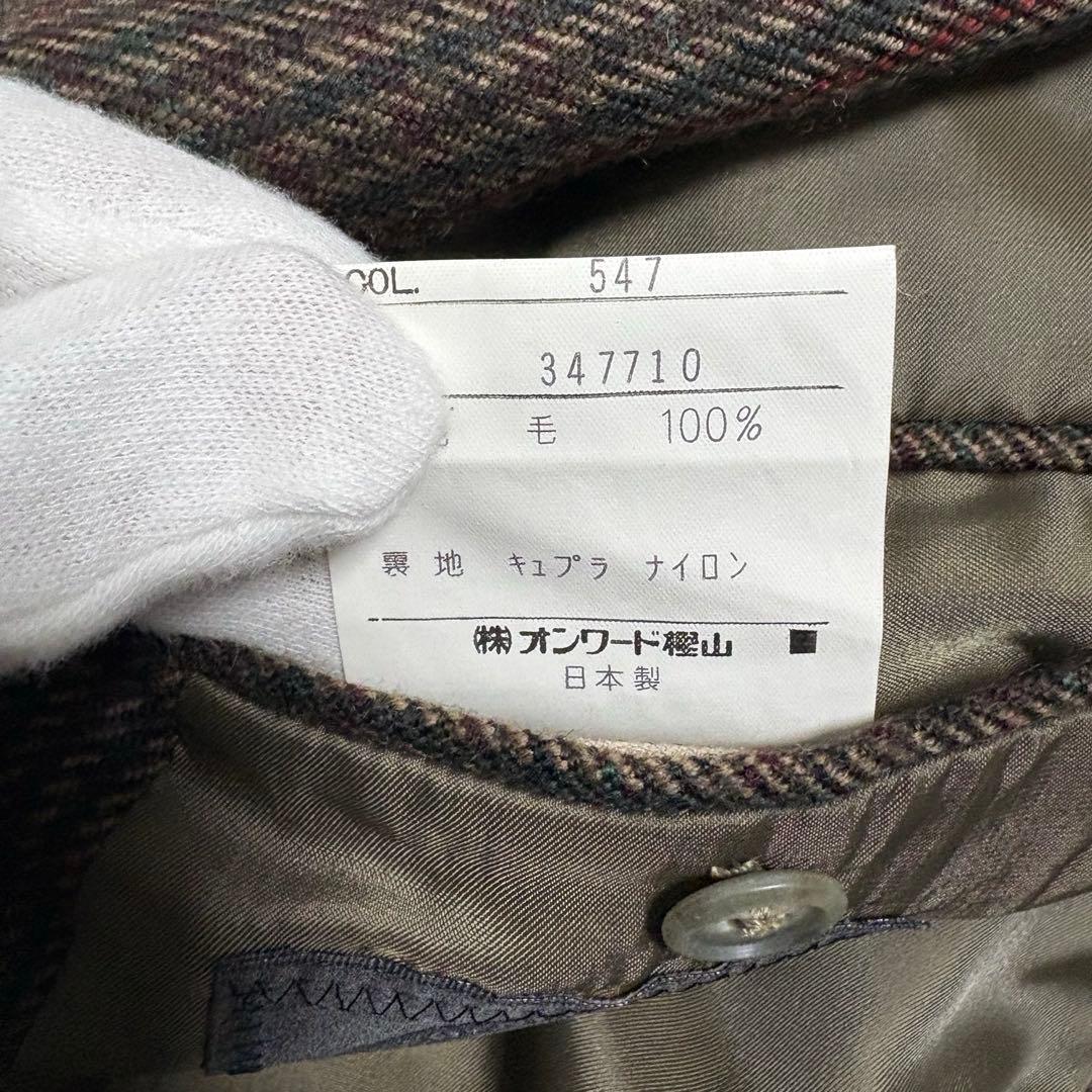 J.PRESS ジェイプレス ブレザー 段返り3つ釦 A4 S〜M相当 90s