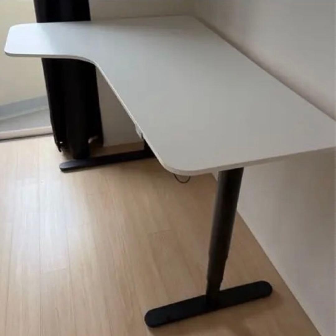 【美品】IKEA L字型 電動昇降デスク ★送料分値下げあり