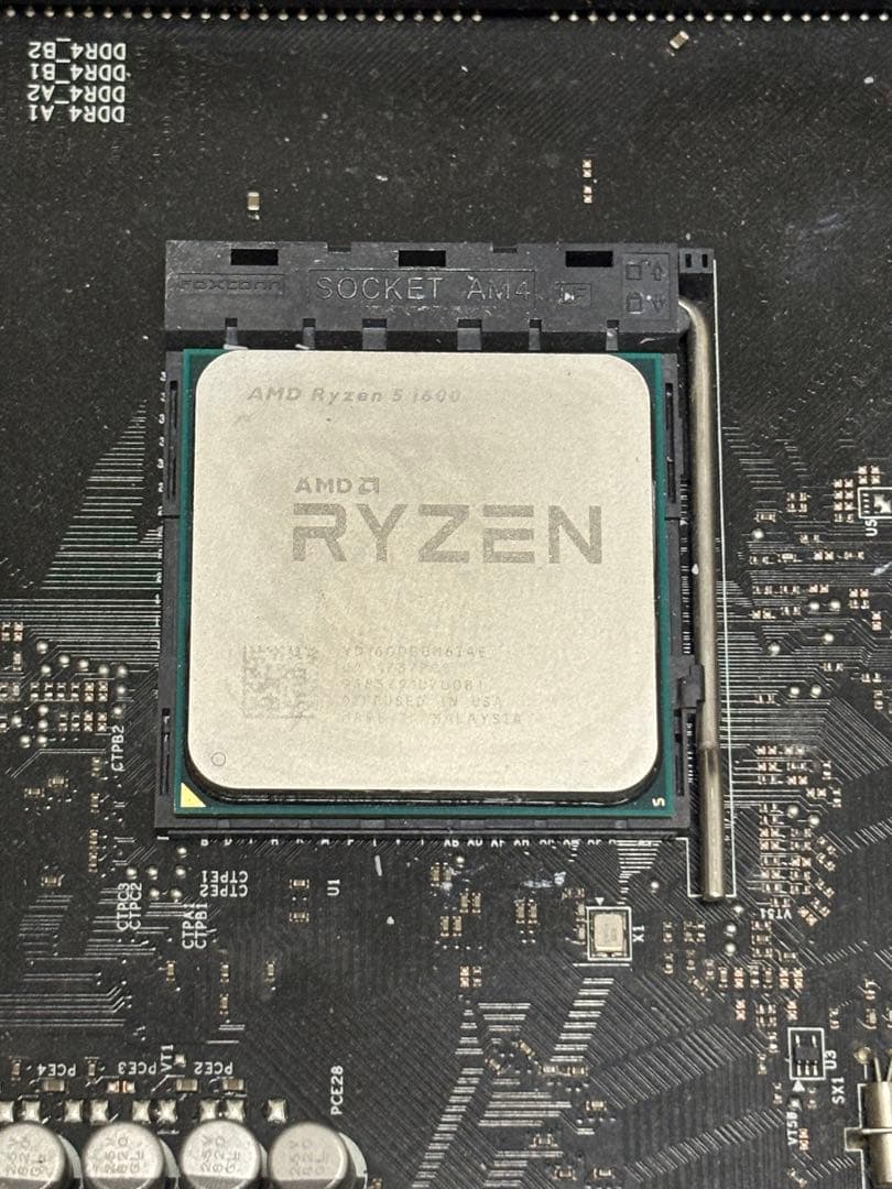 【ジャンク動作品】ASRock X370マザボ+Ryzen 5 1600 CPU