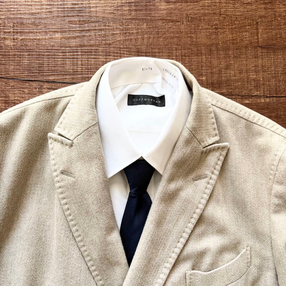 <美品>BOGLIOLI COAT ウール アイボリー ダブルジャケット 48