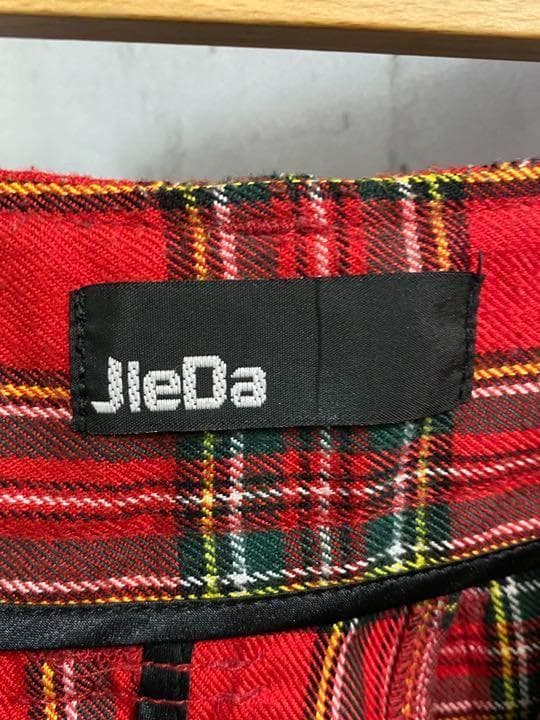 Jiedaボンテージパンツ チェック サルエル