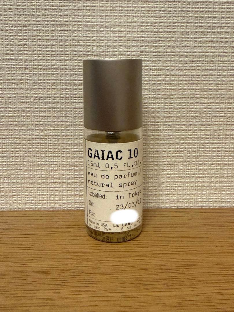 Shun0701様 LE LABO GAIAC 10 オードパルファム 15ml