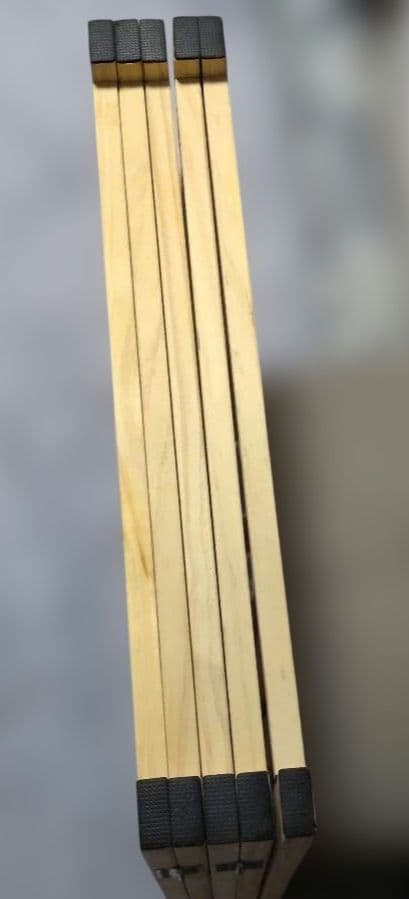 置くだけ自立木製ゲージ柵高さ60×横60×幅2㌢5枚パネル(300㌢)滑り止め付