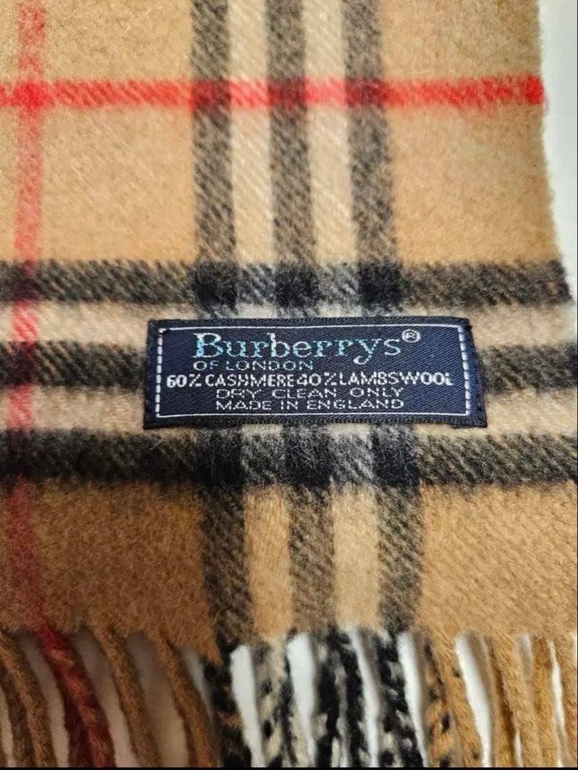 Burberry チェックマフラー ベージュ