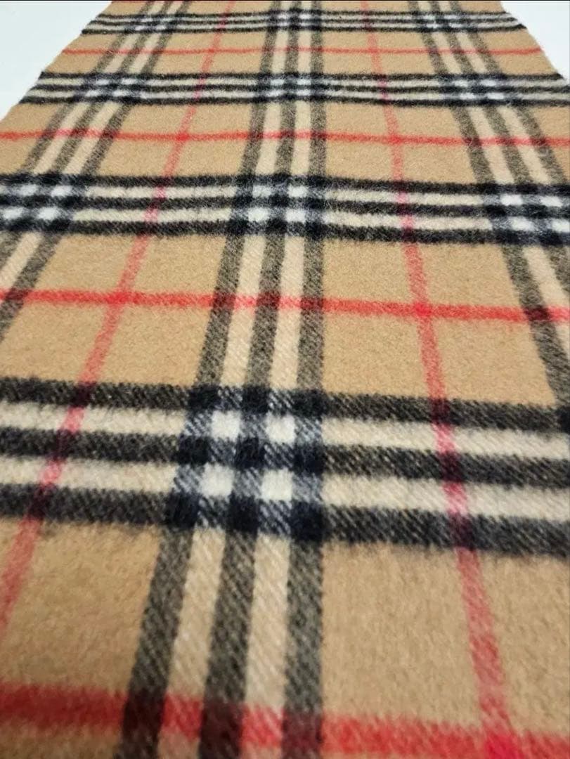 Burberry チェックマフラー ベージュ