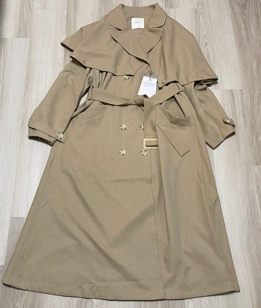 ☆Eaphi ASYMMETRY CAPE TRENCH COAT☆short☆