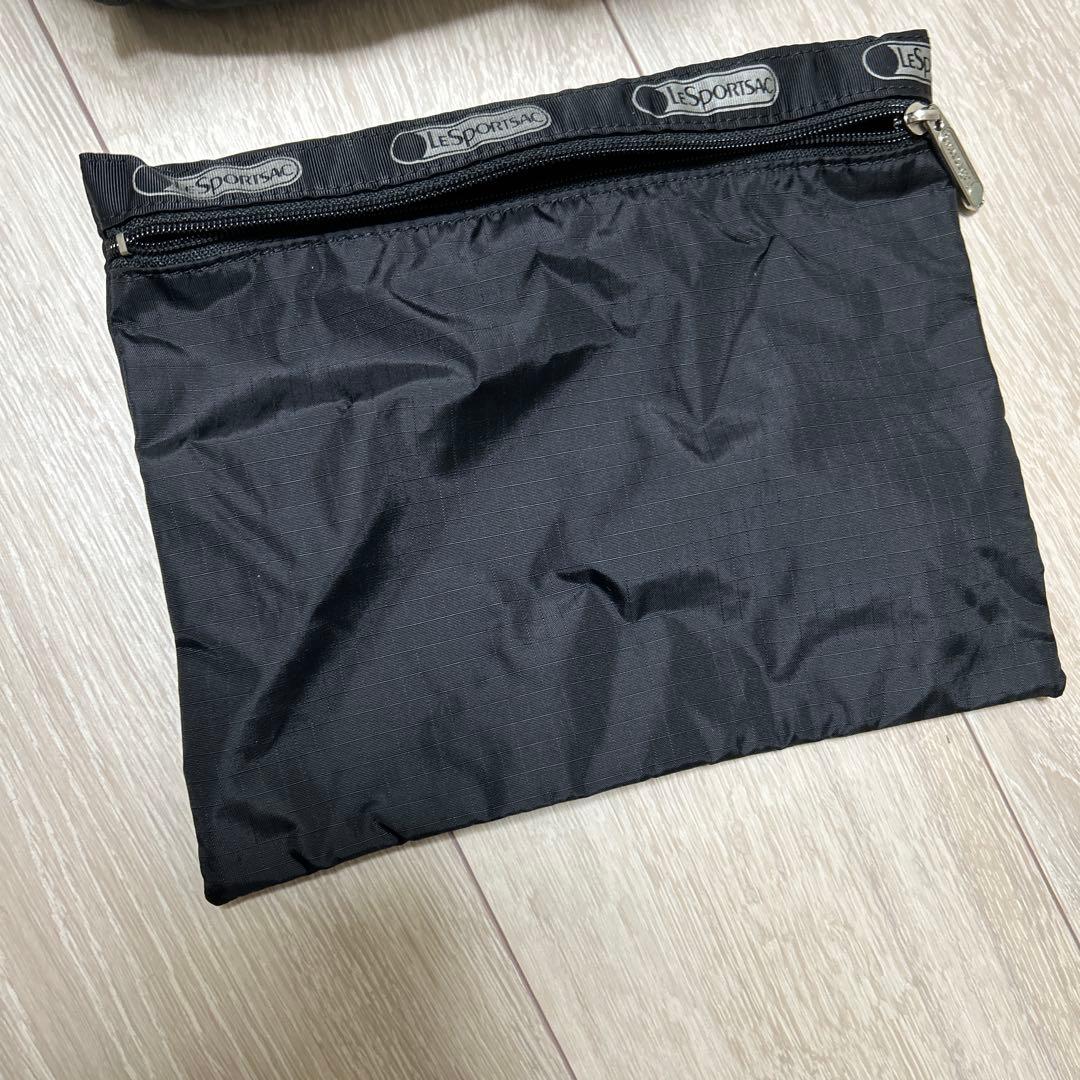 LeSportsac ブラック ボストンバッグ