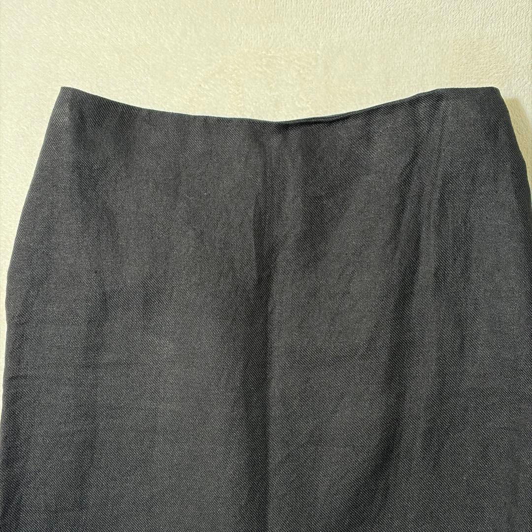 【未使用品】ドゥーズィエムクラス　LINEN スカート　リネン　麻100% 黒