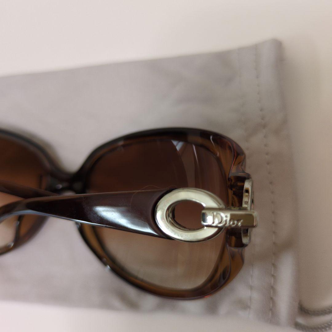 ☘*有様 Christian Dior ブラウン サングラス 専用ケース付き