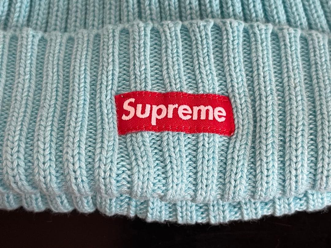 帽子 Supreme 2017ss overdyed beanie Ice Blue