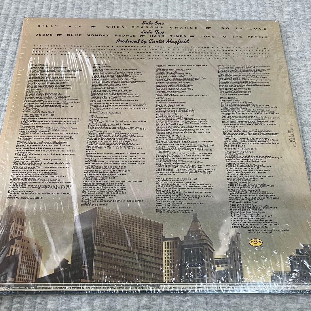 Curtis Mayfield＜Blue Vinyl＞カーティス・メイフィールド