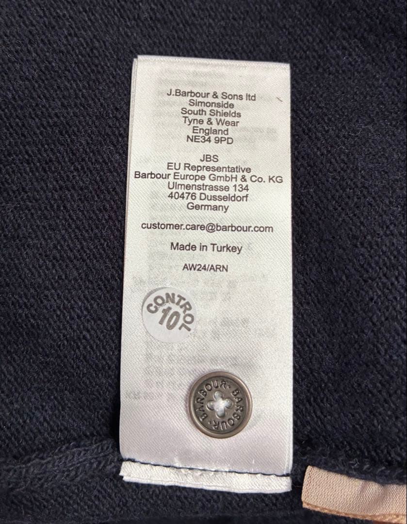 Barbour バブアー　カーディガン Pendle cardigan 紺