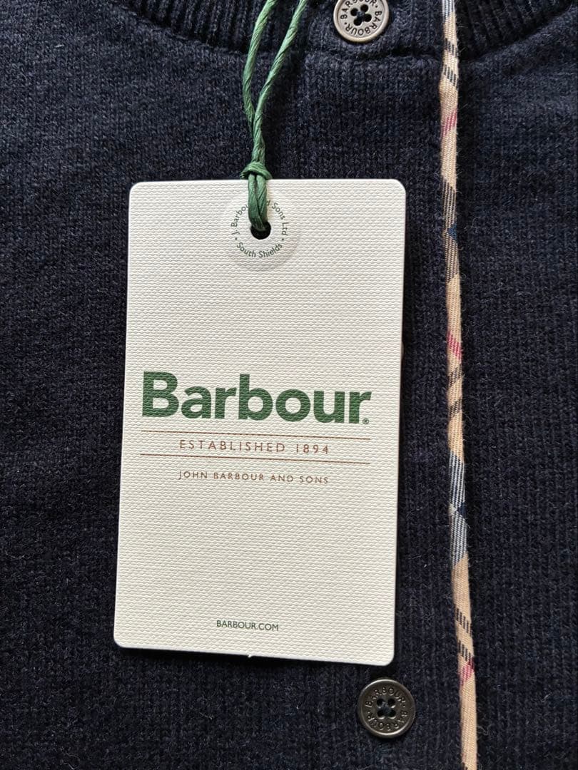 Barbour バブアー　カーディガン Pendle cardigan 紺