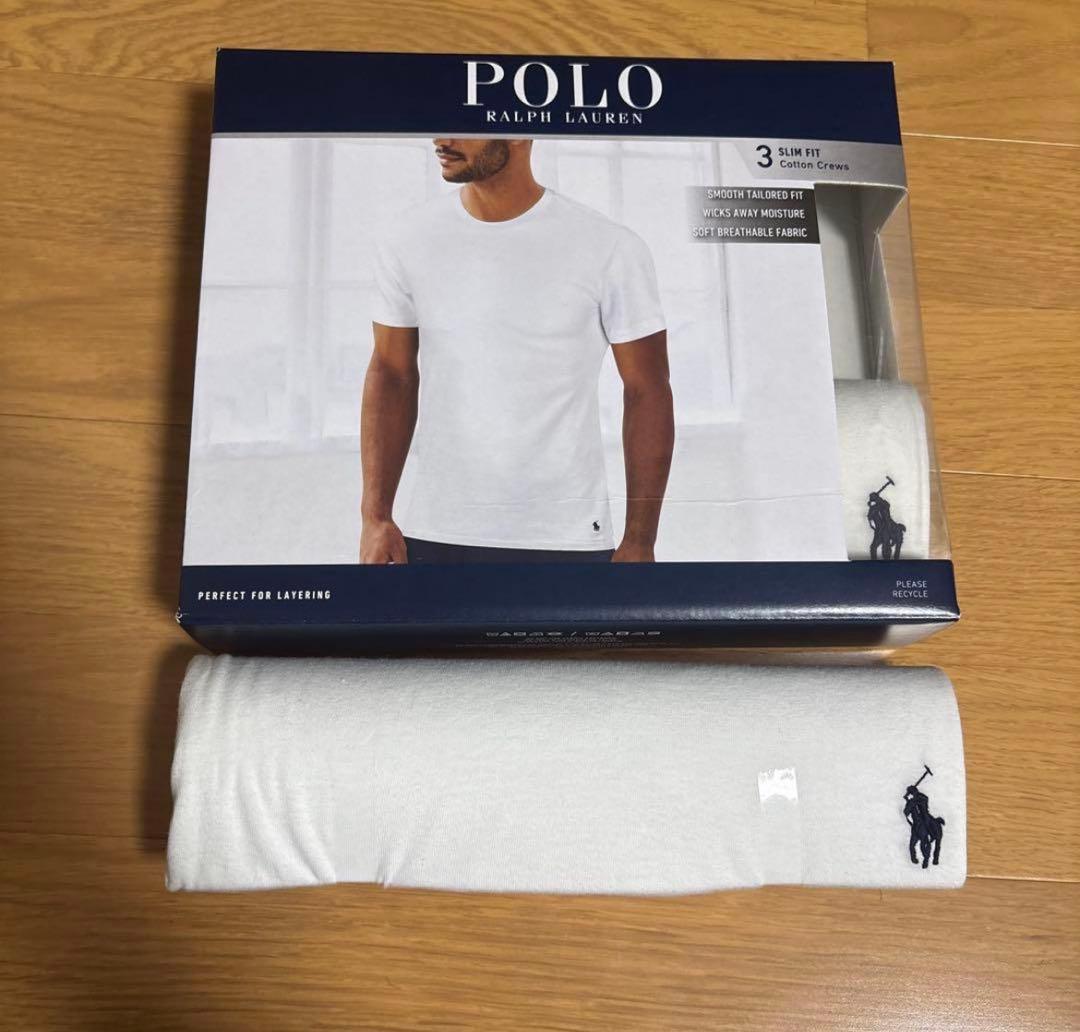 正規品　POLO ラルフローレン スリムフィット Tシャツ 1枚XS ホワイト白