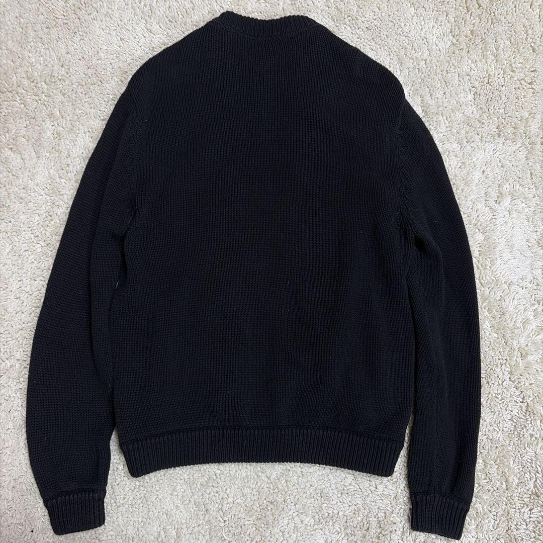 完売品✨アルマーニエクスチェンジ 異素材 ブルゾン ドライバーズニット 黒 M