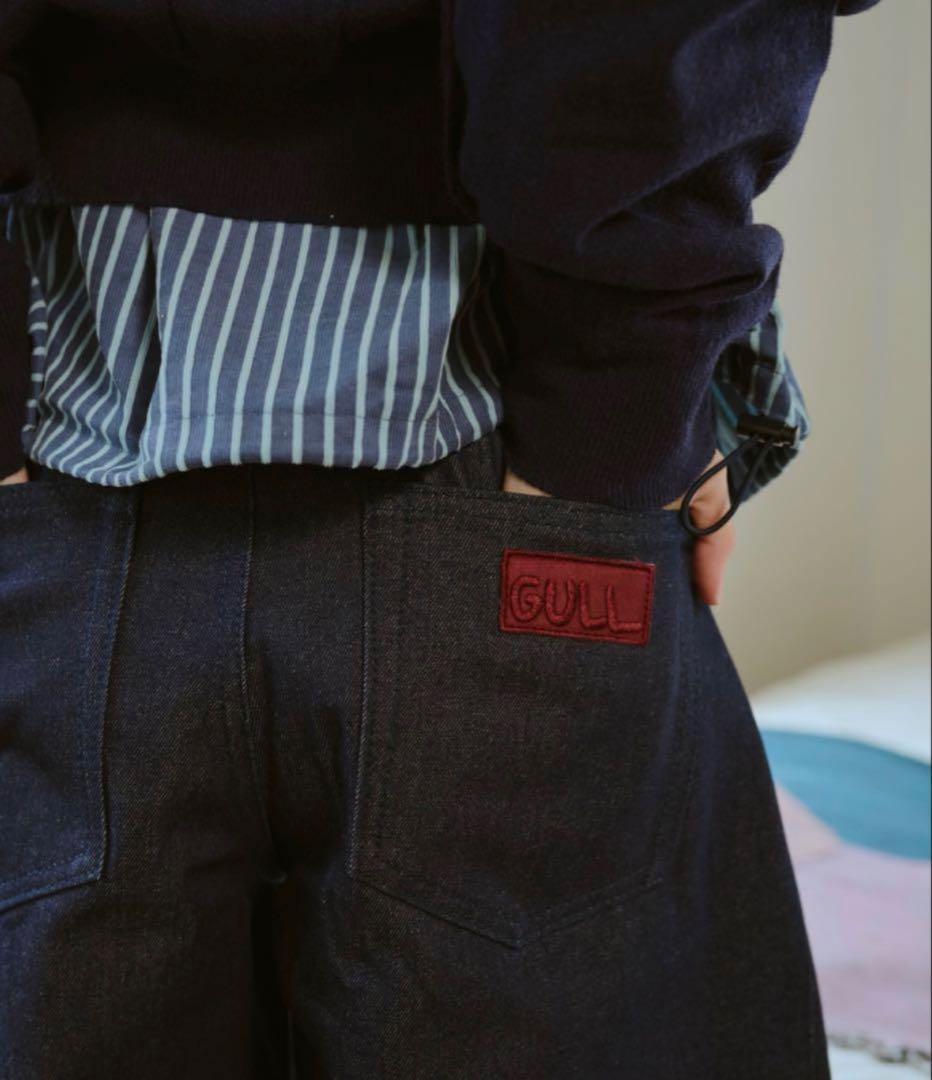 common gull products ふくらみのパンツ ネイビー デニム