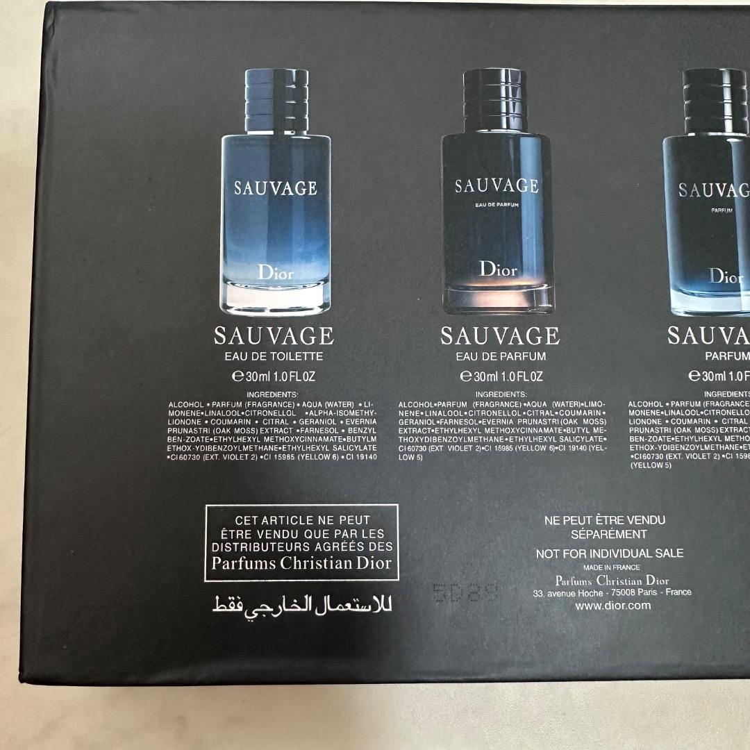 Dior Sauvage 30ml ミニ香水 4本セット ギフトボックス入り