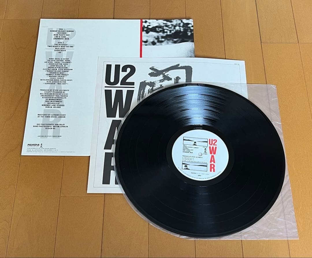 U2/War 闘 LP 帯 rock new wave