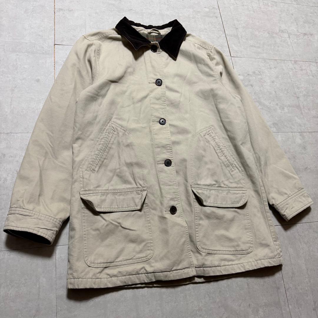 LAND'S END ランズエンド ハンティングジャケット 襟コーデュロイ L