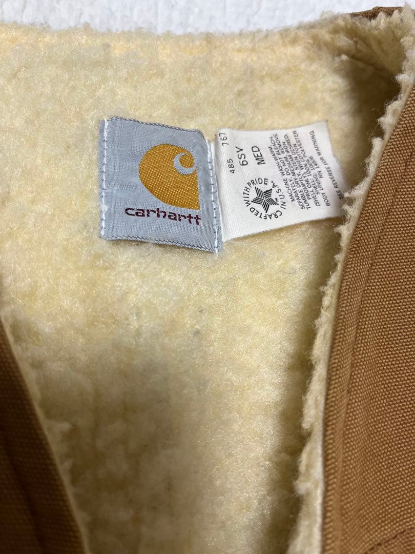 [最終価格]Carhartt ブラウン ダックベスト 裏ボア