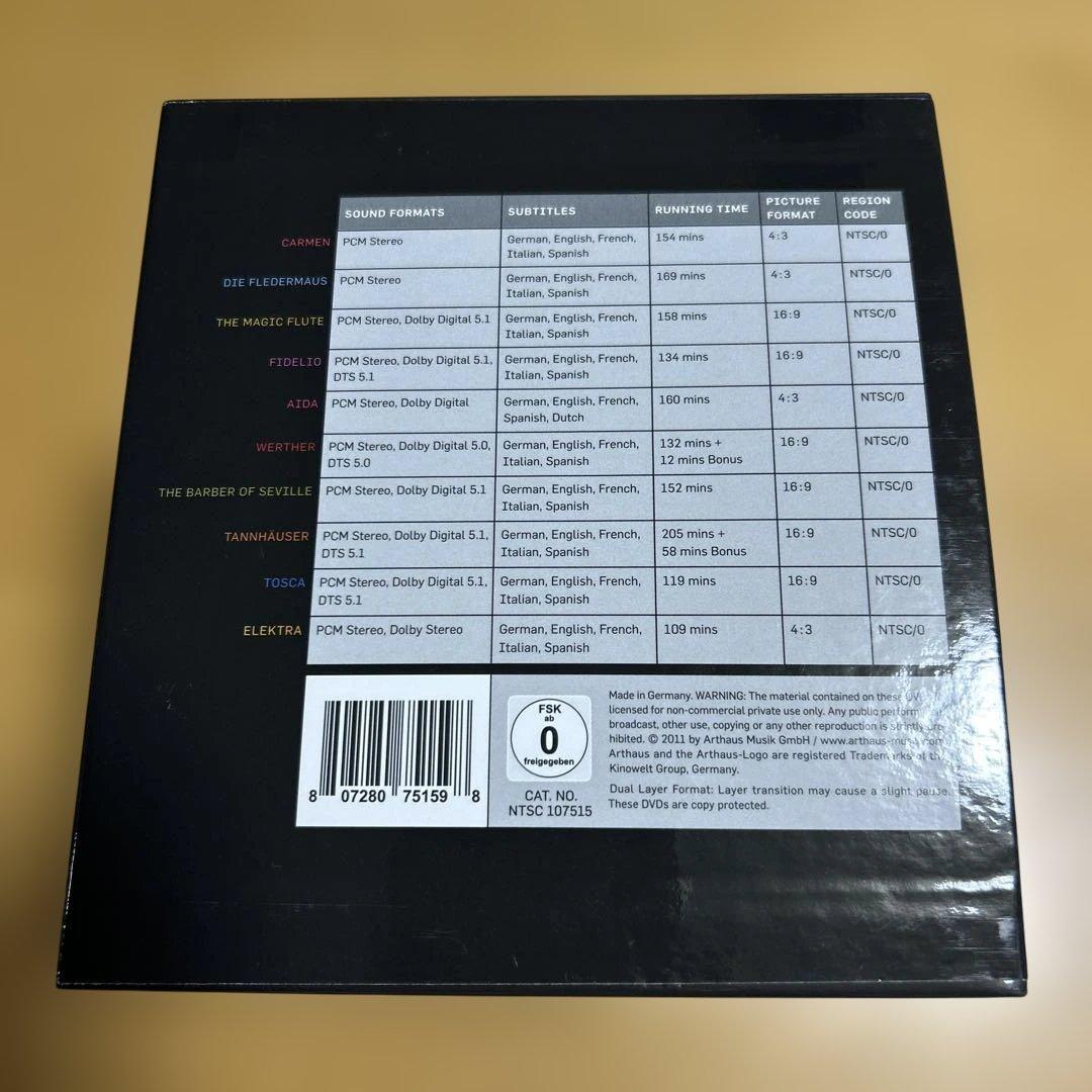 MAGIC MOMENTS OF OPERA 10のオペラ全曲　11DVDセット