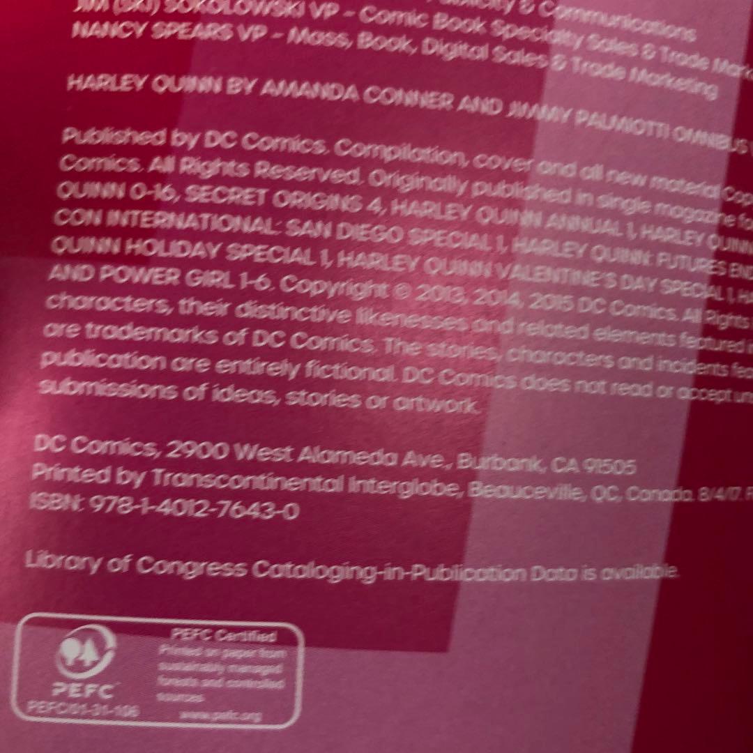 HARLEY QUINN Omnibus Volume One (洋書)