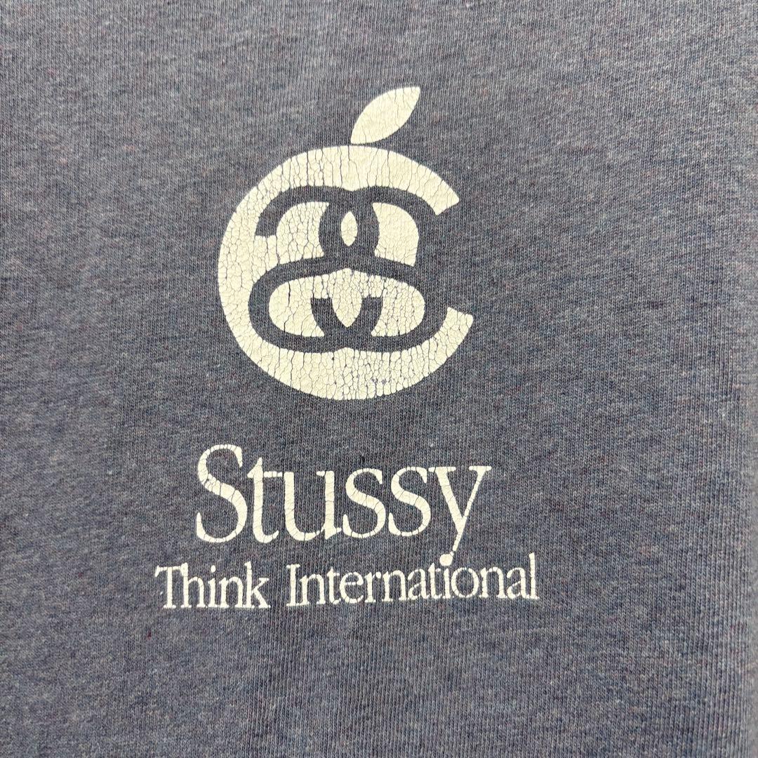 00s stussy apple tシャツ　パロディ