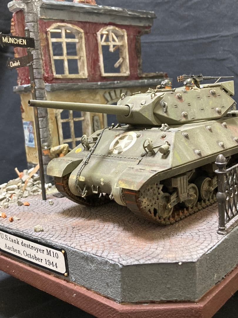 米軍駆逐戦車 M10　ミリタリー　ジオラマ