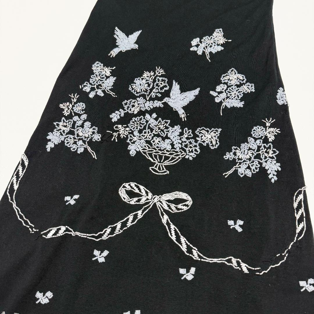 希少 KEITA MARUYAMA ビーズ刺繍コットンワンピース M