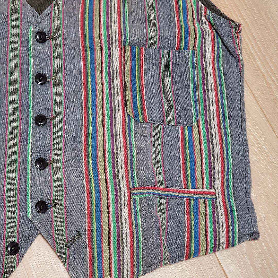 希少✨RRL　ダブルアールエル　ベスト　ストライプ XL