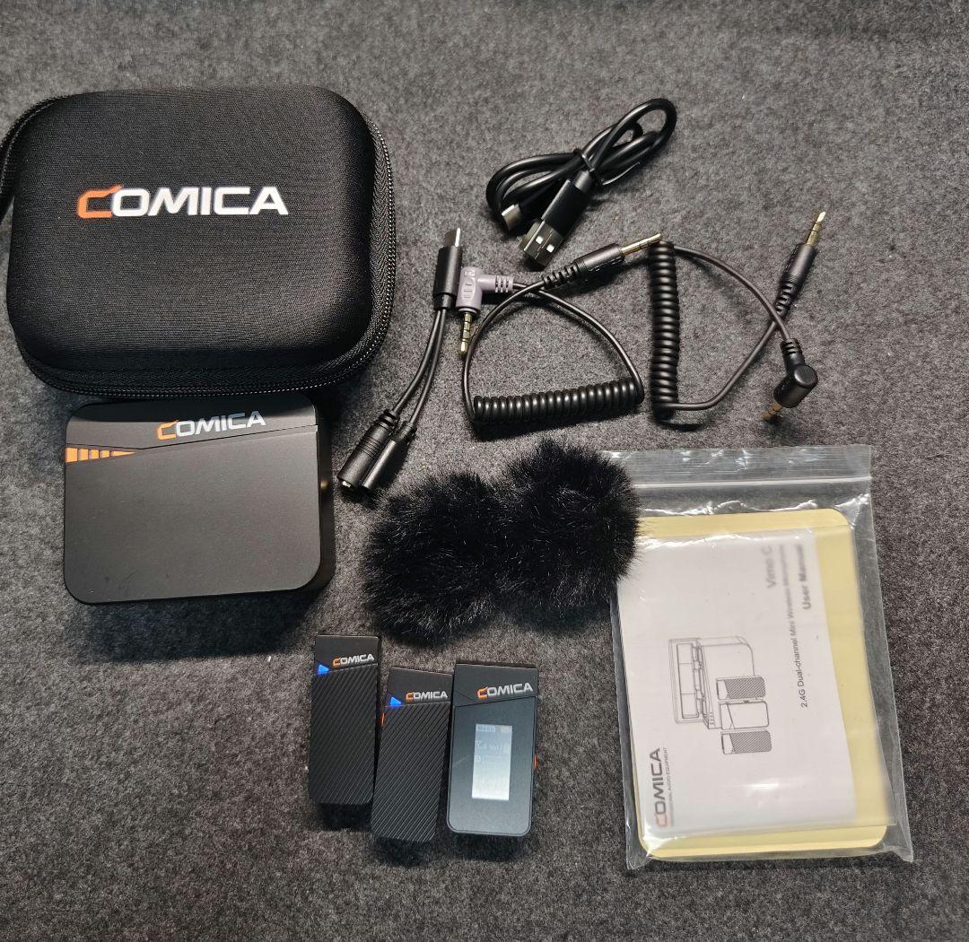COMICA Vimo C3 ワイヤレスマイクセット カメラ 撮影 ビデオ録音用
