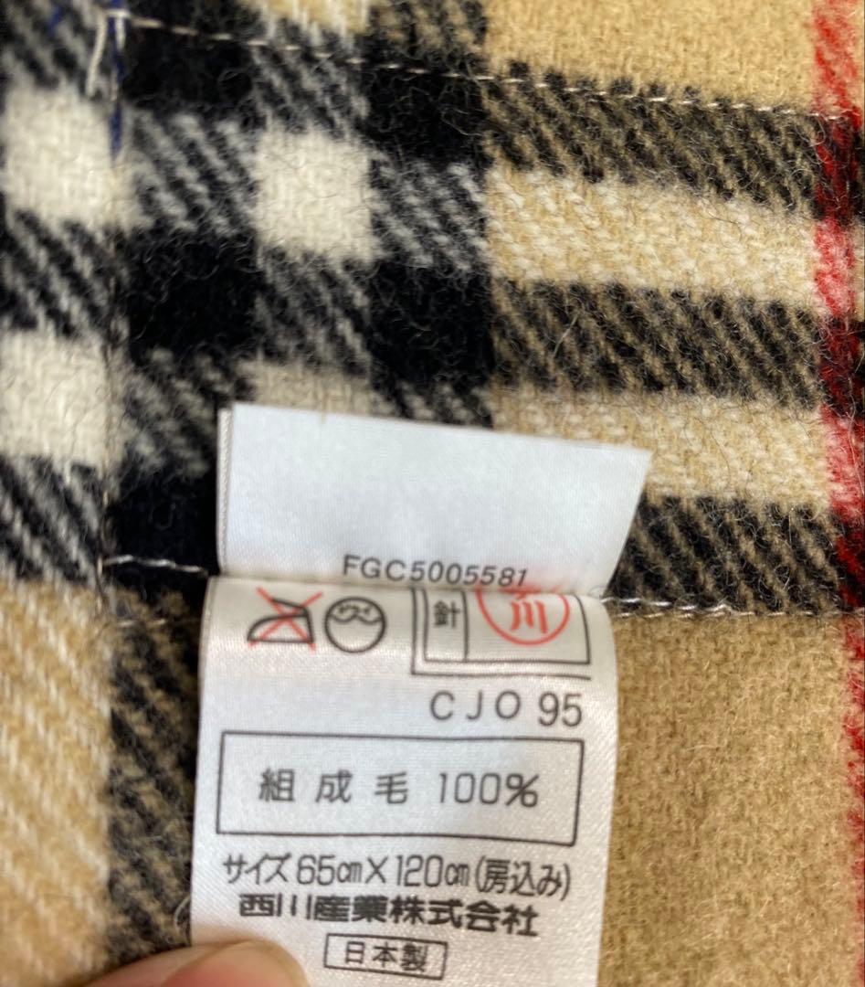 【 Asa様】バーバリーBurberry's ひざ掛　ストール　ウール100%